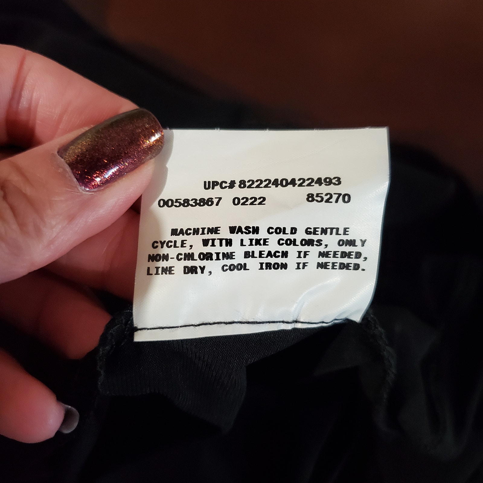 Vtg Y2k Ab Studio Nwt Womens Smocked Babydoll Square Neck Top M Whimsigoth Black — image 8 of 8